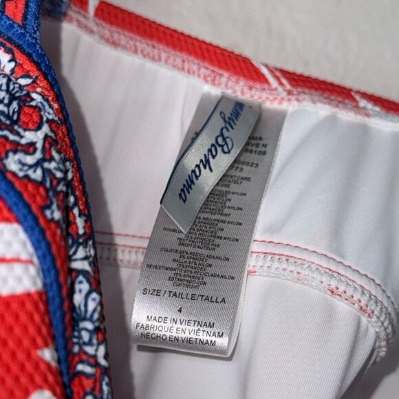 Tommy Bahama Island Cays Fiori Square Neck Tummy Control Bandeau One Piece Swim - Picture 7 of 9